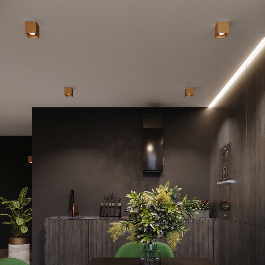 Wall spotlight QUAD 1xG9/8W/230V gold