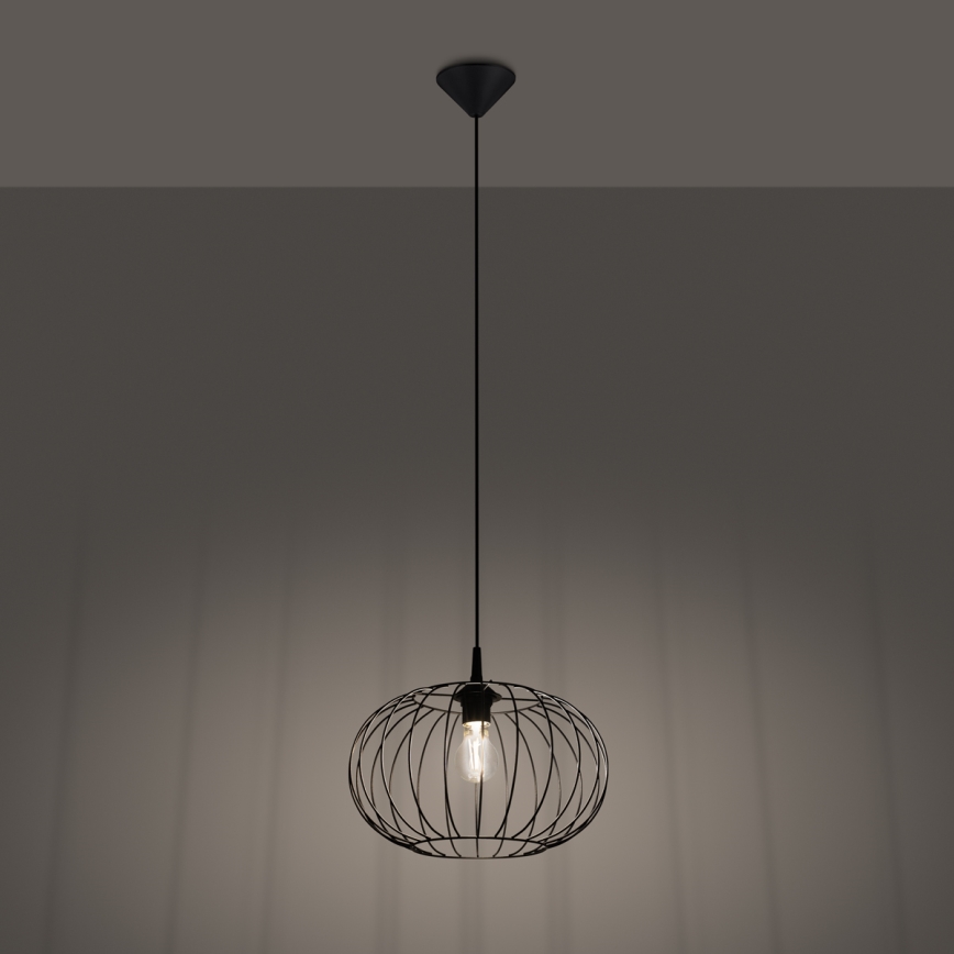 Chandelier on a string TSUNO 1xE27/15W/230V black