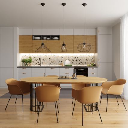 Chandelier on a string EDA 1xE27/15W/230V black