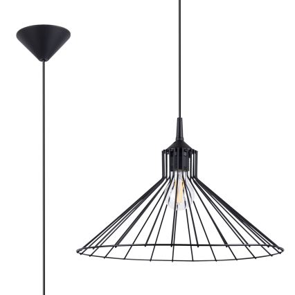 Chandelier on a string EDA 1xE27/15W/230V black