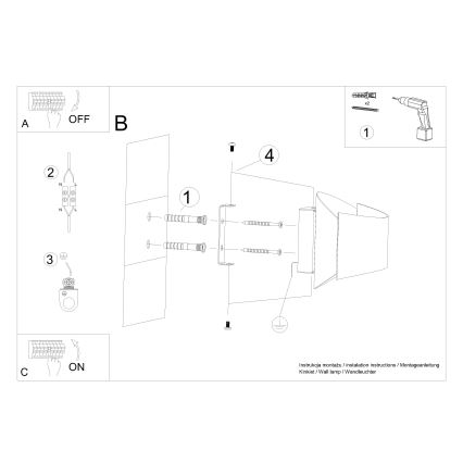 Wall light TONI 1xG9/8W/230V black