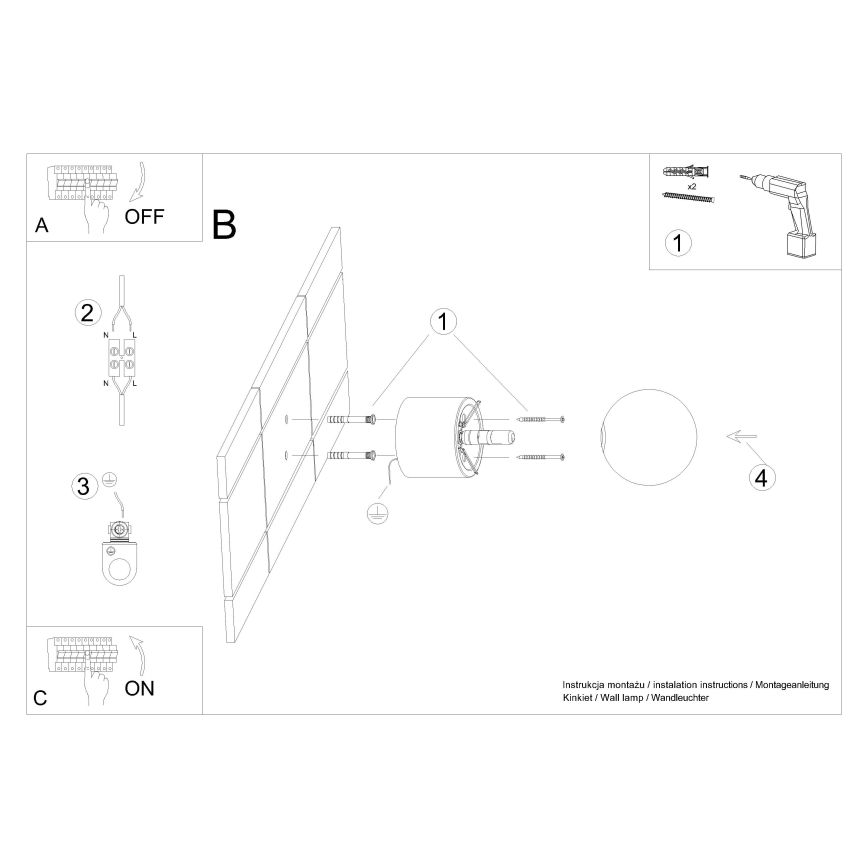 Wall spotlight BOOMO 1xG9/8W/230V beech