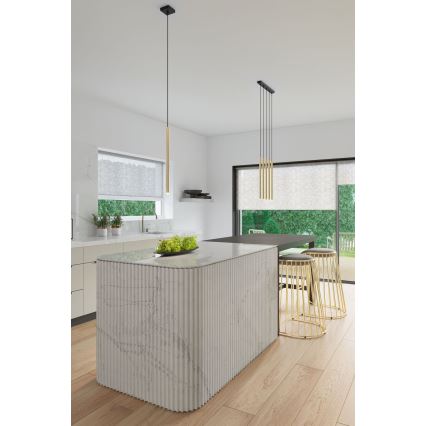 Chandelier on a string PASTELO 5xG9/8W/230V gold