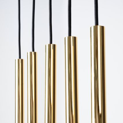 Chandelier on a string PASTELO 5xG9/8W/230V gold