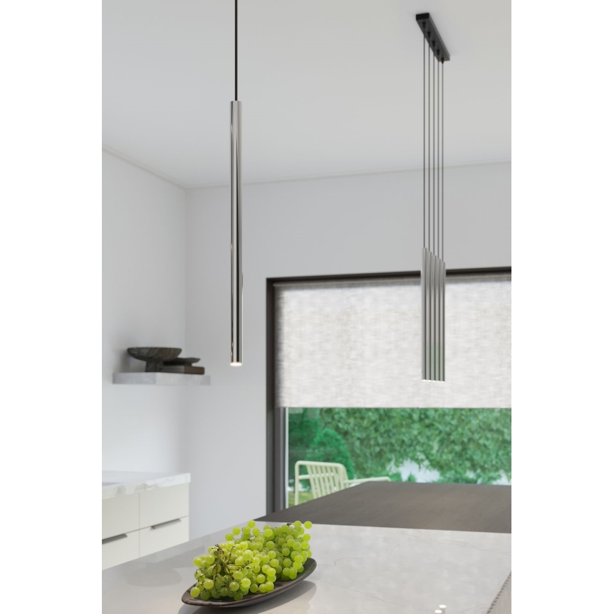 Chandelier on a string PASTELO 1xG9/8W/230V shiny chrome