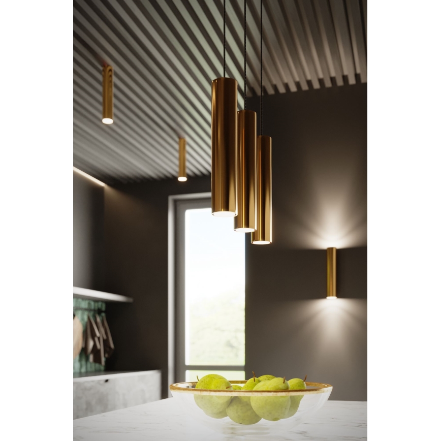 Chandelier on a string LAGOS 1xGU10/10W/230V gold