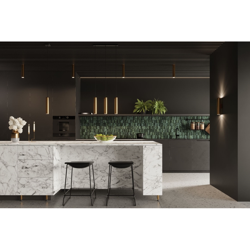 Chandelier on a string LAGOS 1xGU10/10W/230V gold