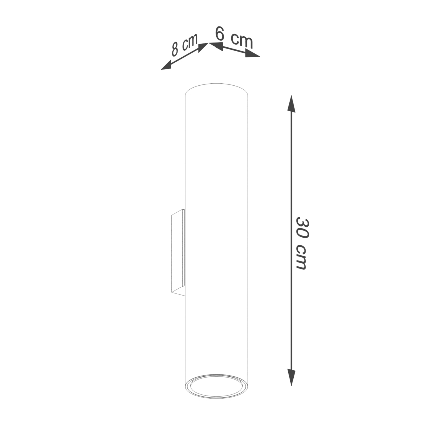 Wall light LAGOS 2xGU10/10W/230V gold
