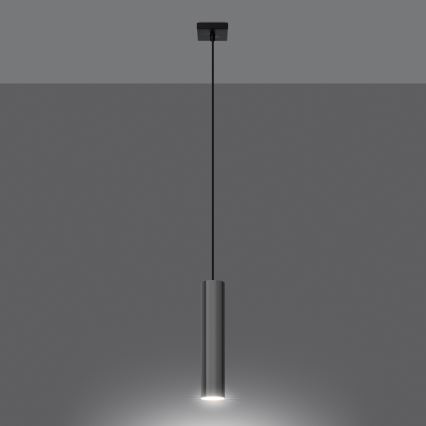 Chandelier on a string LAGOS 1xGU10/10W/230V shiny chrome