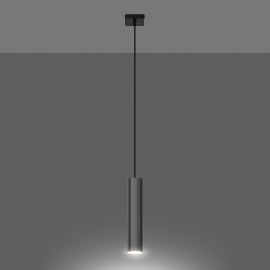 Chandelier on a string LAGOS 1xGU10/10W/230V shiny chrome