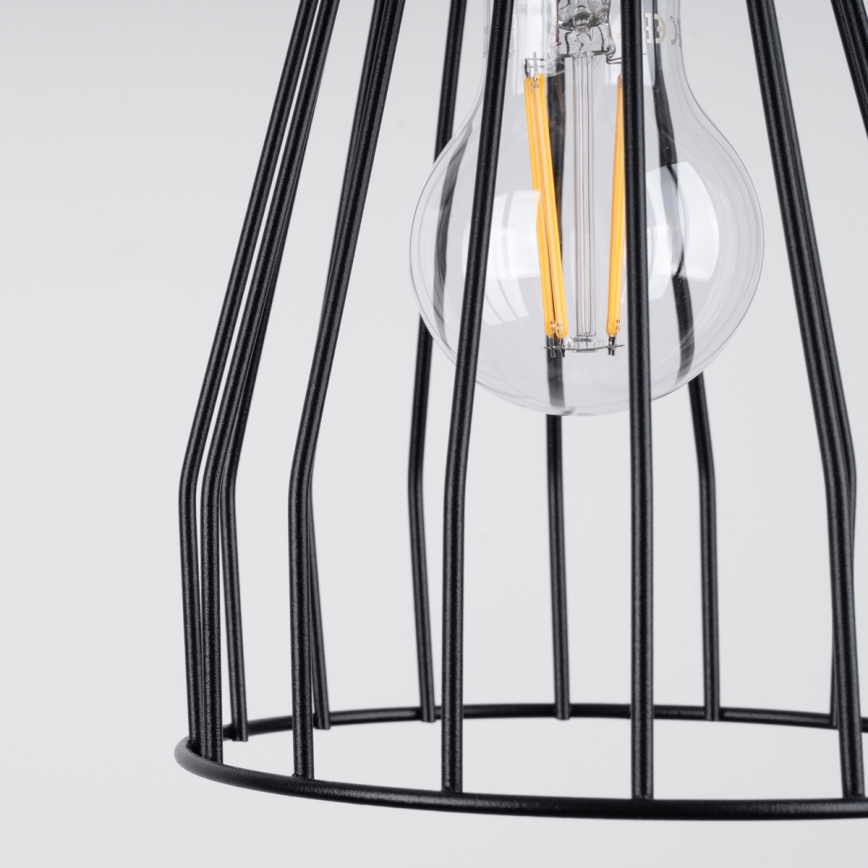 Chandelier on a string LEYO 1xE27/15W/230V black