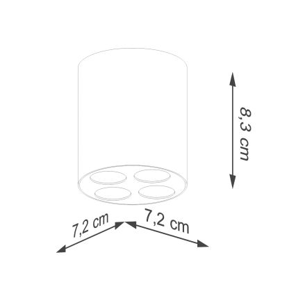 LED Spotlight ZOE LED/9W/230V black