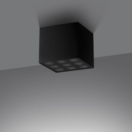LED Spotlight OZZY LED/16W/230V black