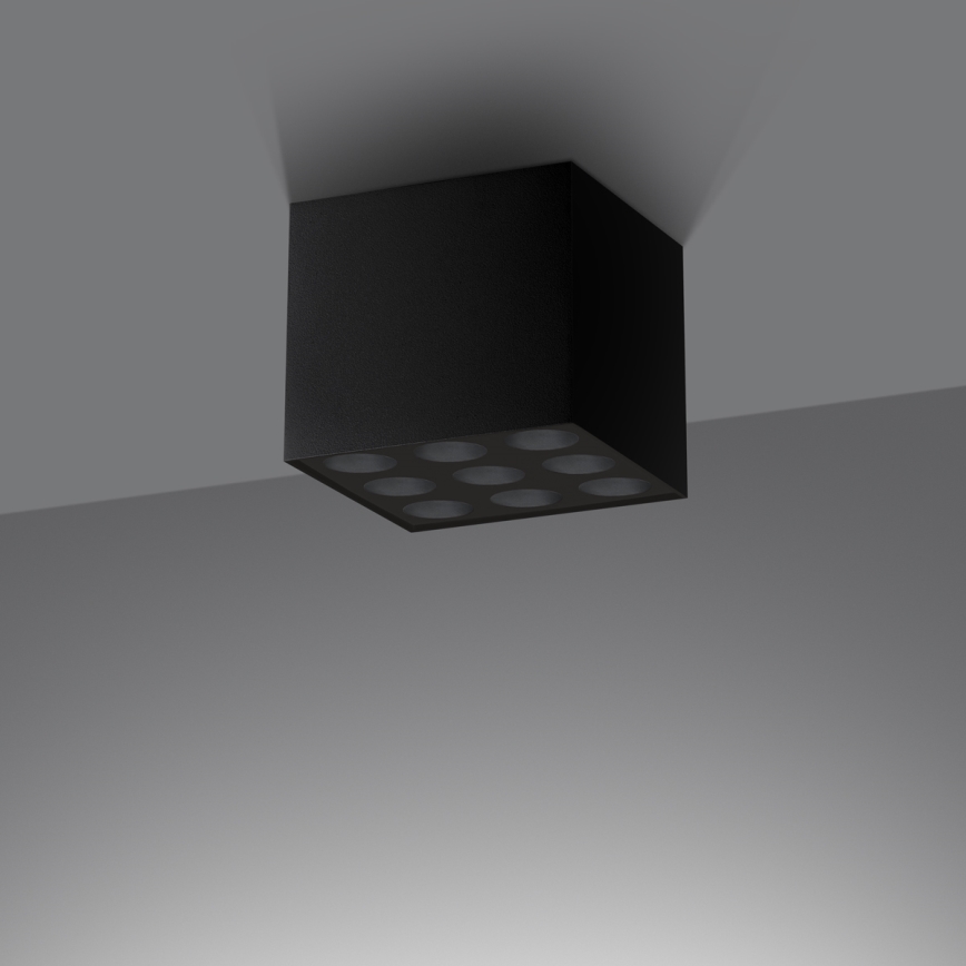 LED Spotlight OZZY LED/16W/230V black