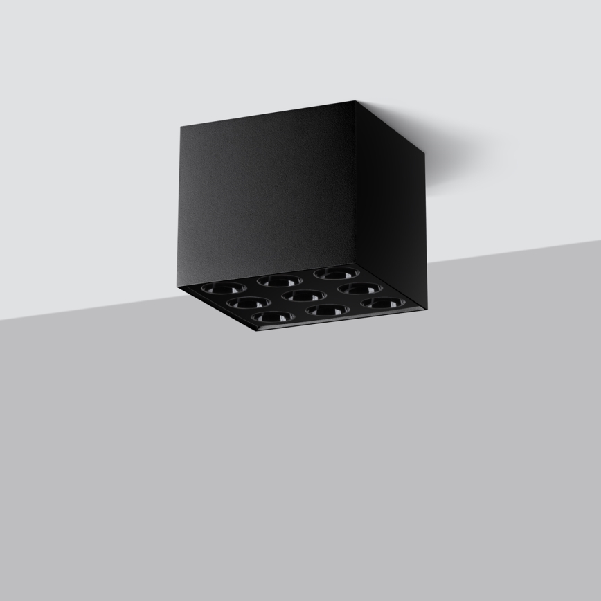 LED Spotlight OZZY LED/16W/230V black
