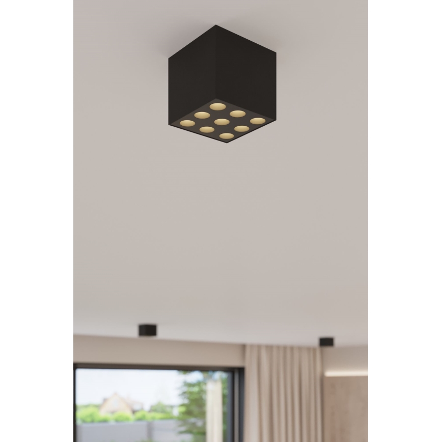 LED Spotlight OZZY LED/16W/230V black