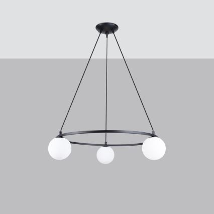 Chandelier on a string YOLI 3xG9/8W/230V black