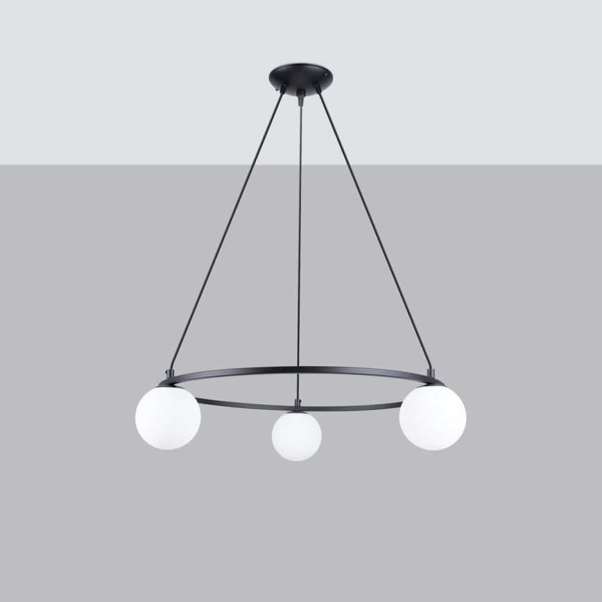 Chandelier on a string YOLI 3xG9/8W/230V black