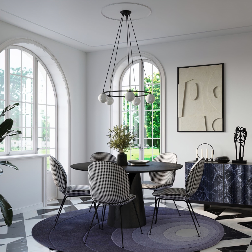 Chandelier on a string YOLI 5xG9/8W/230V black