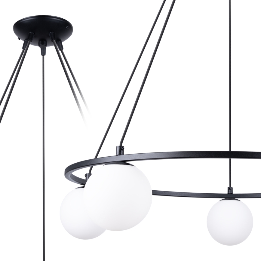 Chandelier on a string YOLI 5xG9/8W/230V black