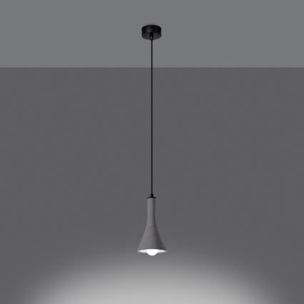 Chandelier on a string REA 1xE14/12W/230V concrete