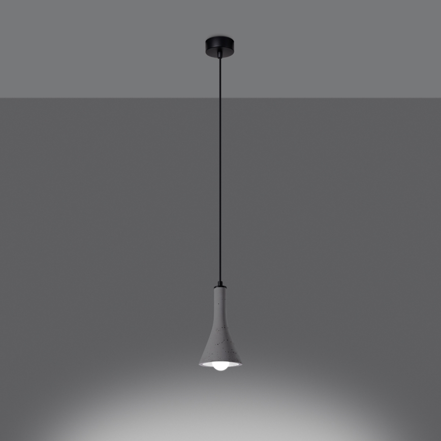 Chandelier on a string REA 1xE14/12W/230V concrete