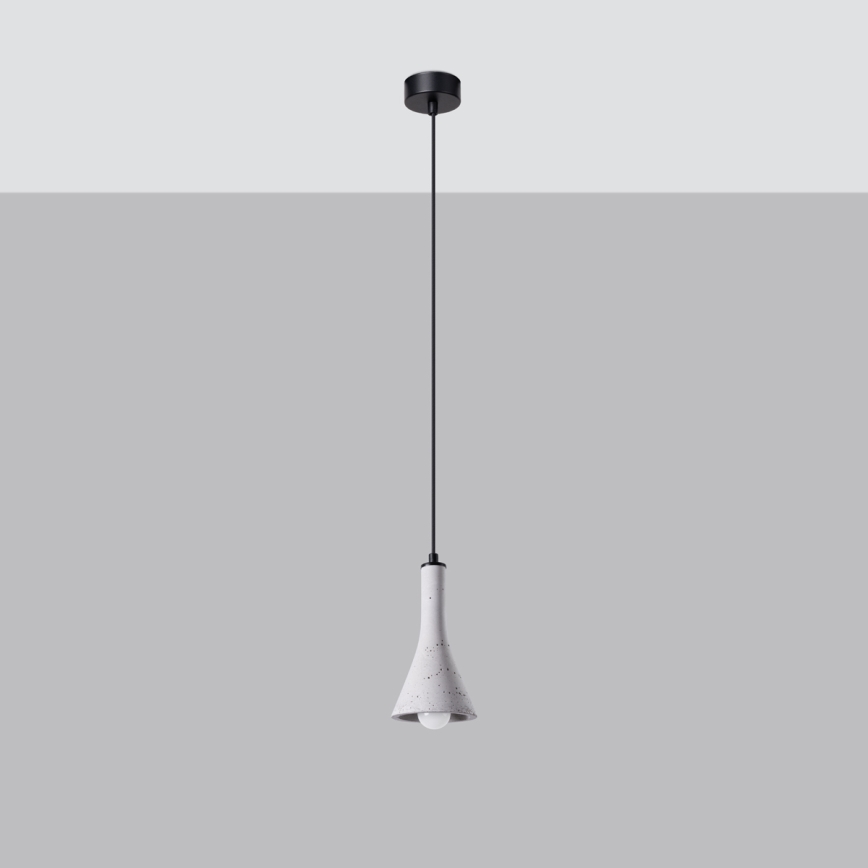 Chandelier on a string REA 1xE14/12W/230V concrete