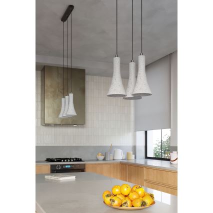 Chandelier on a string REA 1xE14/12W/230V concrete