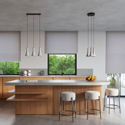 Chandelier on a string REA 1xE14/12W/230V concrete