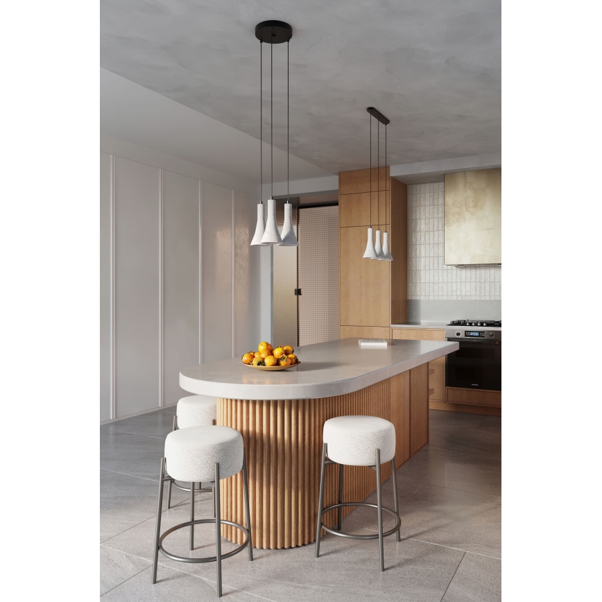 Chandelier on a string REA 1xE14/12W/230V concrete