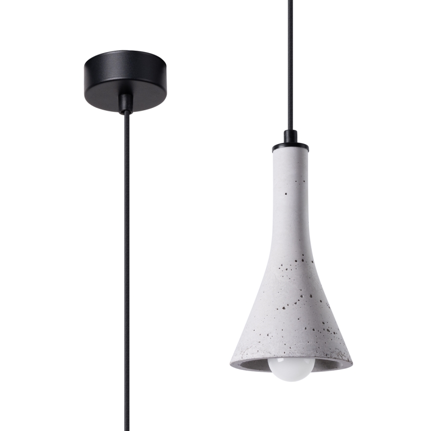 Chandelier on a string REA 1xE14/12W/230V concrete