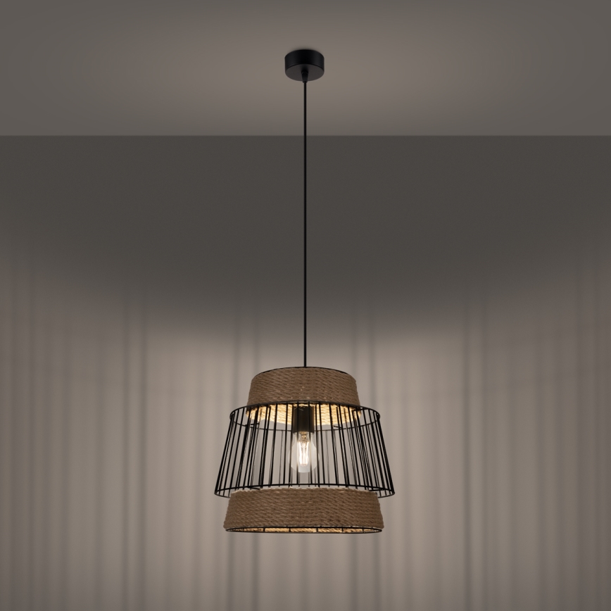 Chandelier on a string BRILO 1xE27/15W/230V