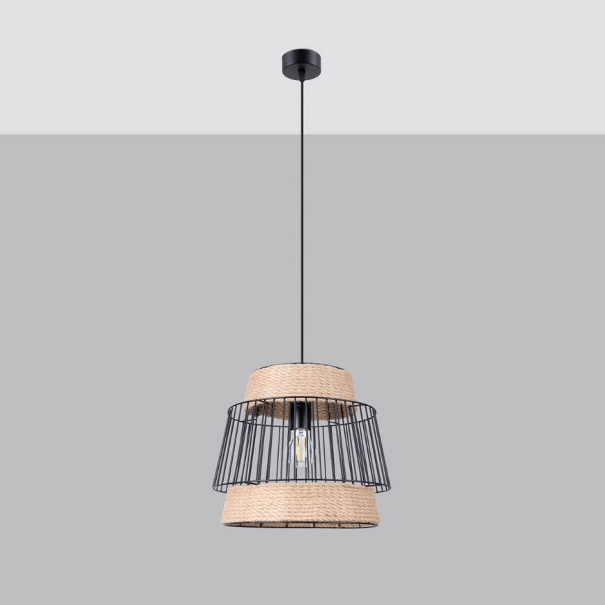 Chandelier on a string BRILO 1xE27/15W/230V