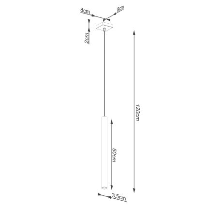 Chandelier on a string PASTELO 1xG9/8W/230V beech