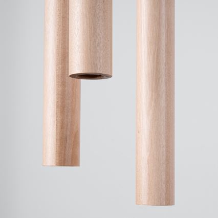Chandelier on a string PASTELO 3xG9/8W/230V beech