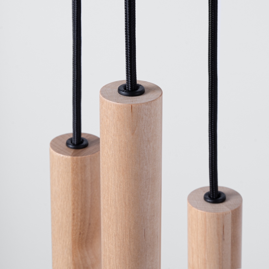 Chandelier on a string PASTELO 5xG9/8W/230V beech