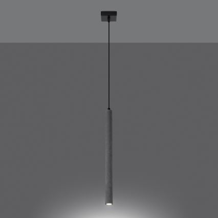 Chandelier on a string PASTELO 1xG9/8W/230V concrete