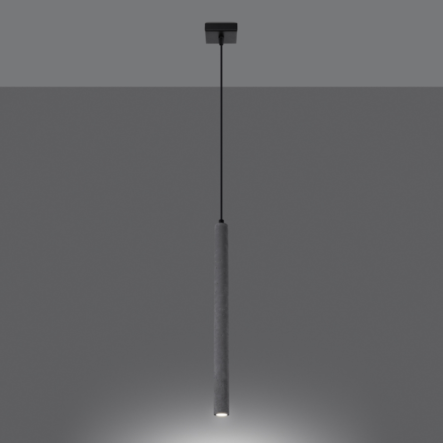 Chandelier on a string PASTELO 1xG9/8W/230V concrete