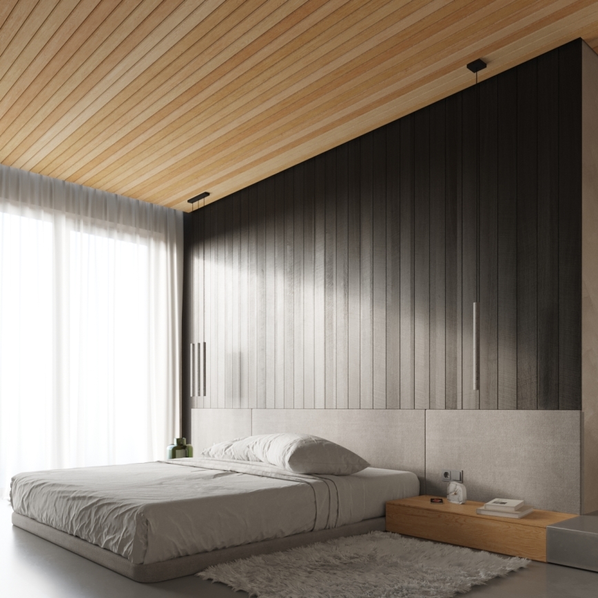 Chandelier on a string PASTELO 1xG9/8W/230V concrete