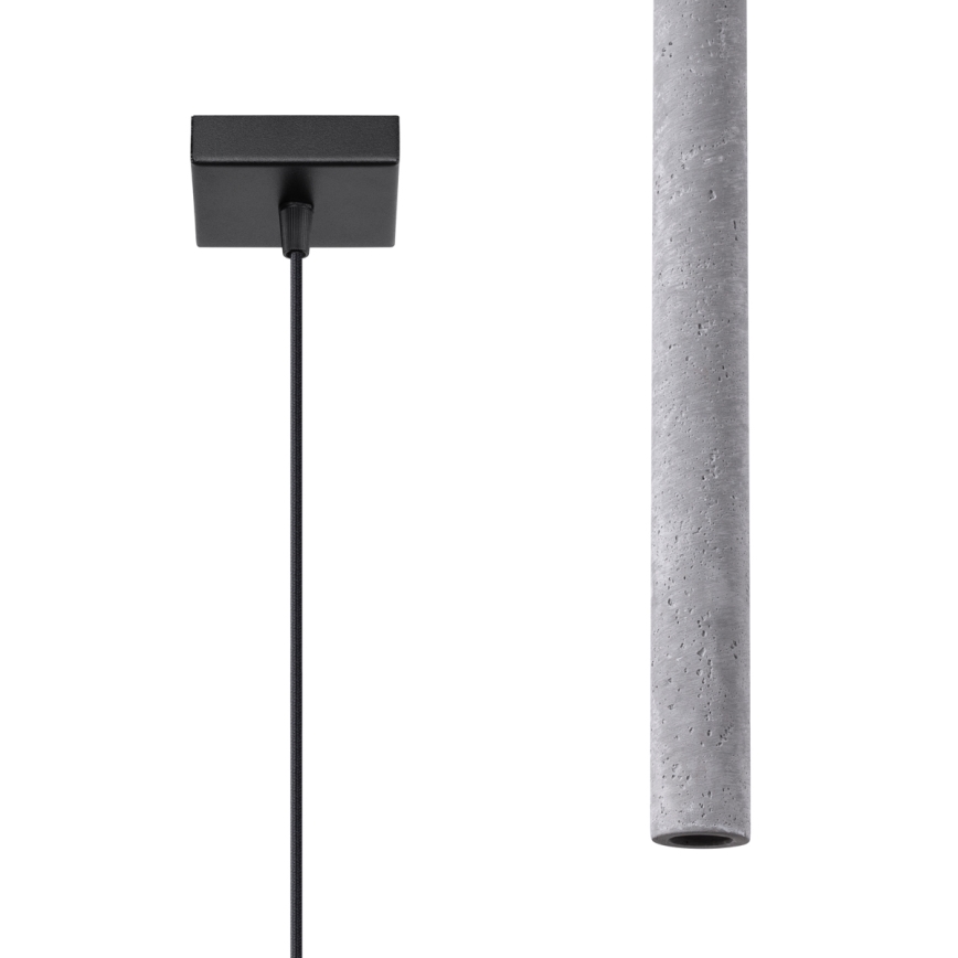 Chandelier on a string PASTELO 1xG9/8W/230V concrete