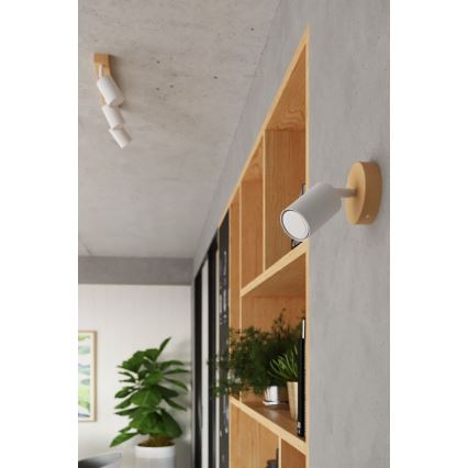 Spotlight VERDO 3xGU10/10W/230V white/beech