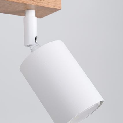 Spotlight VERDO 3xGU10/10W/230V white/beech