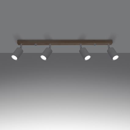 Spotlight VERDO 4xGU10/10W/230V white/beech