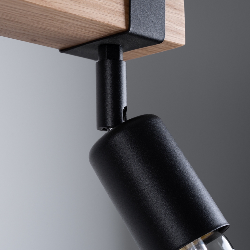 Spotlight ZUCA 2xE27/15W/230V black/oak
