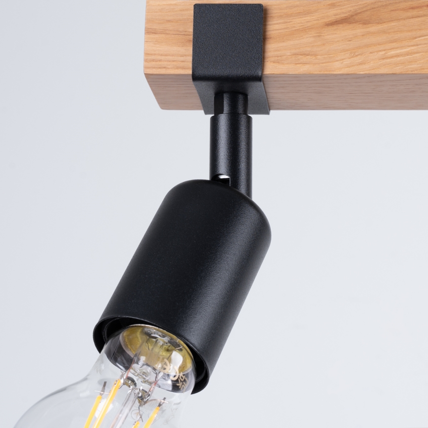 Spotlight ZUCA 3xE27/15W/230V black/oak