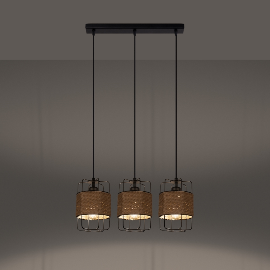 Chandelier on a string GIZUR 3xE27/15W/230V