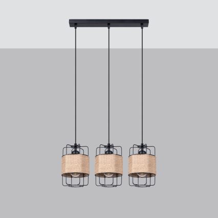 Chandelier on a string GIZUR 3xE27/15W/230V