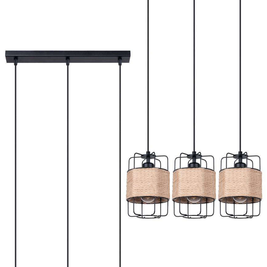 Chandelier on a string GIZUR 3xE27/15W/230V