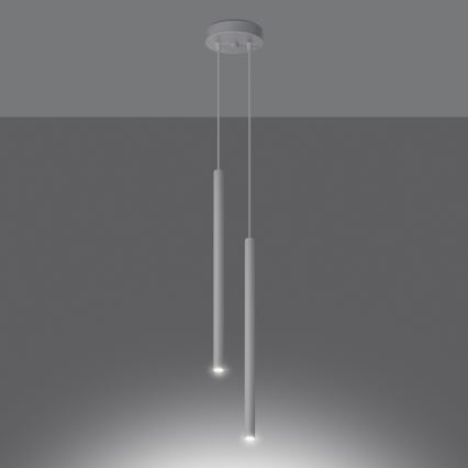 Chandelier on a string PASTELO 2xG9/8W/230V white