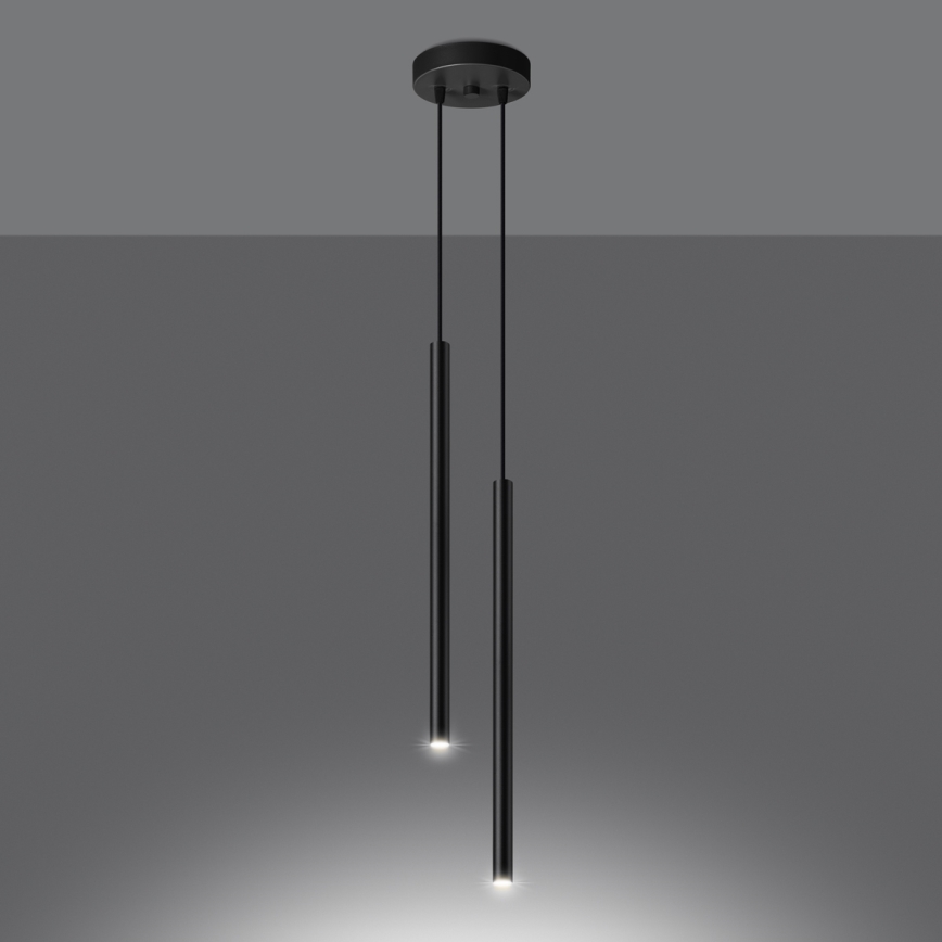 Chandelier on a string PASTELO 2xG9/8W/230V black
